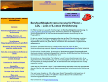 Tablet Screenshot of loss-of-licence-versicherung.de